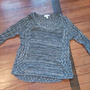 Dress Barn Charcoal Scoop Neck Sweater